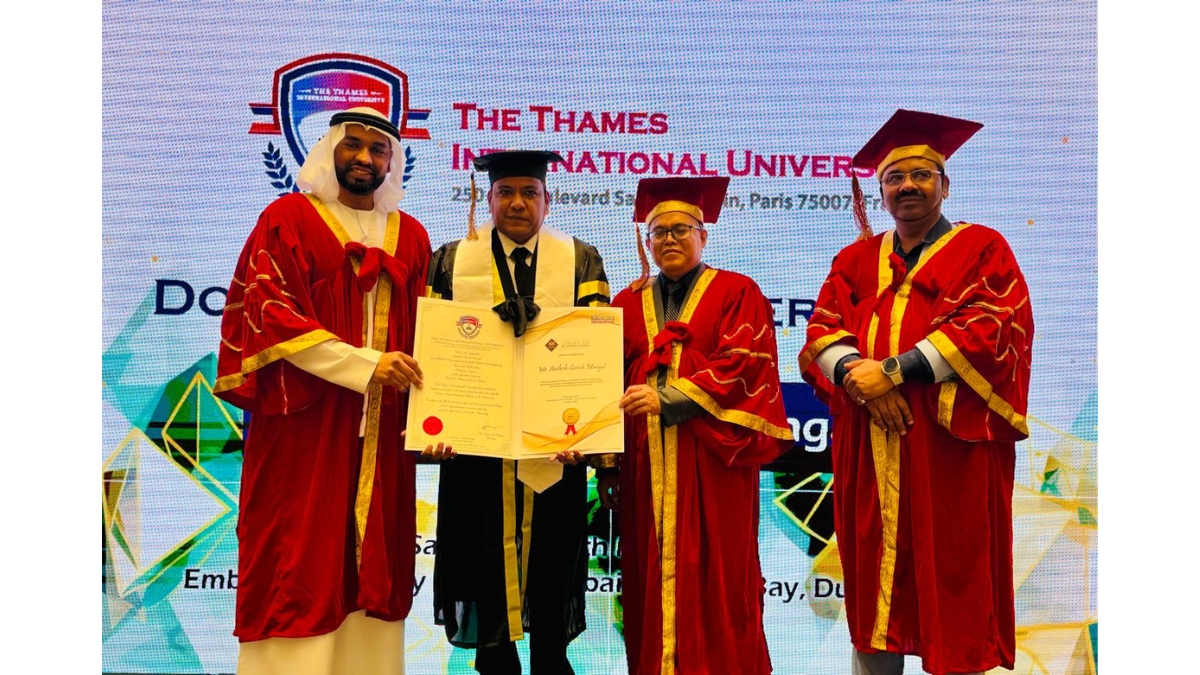 Aashish-Suresh-Mangal-Receives-Doctorate-from-Thames-International-University-for-Business-and-Philanthropy-PNN