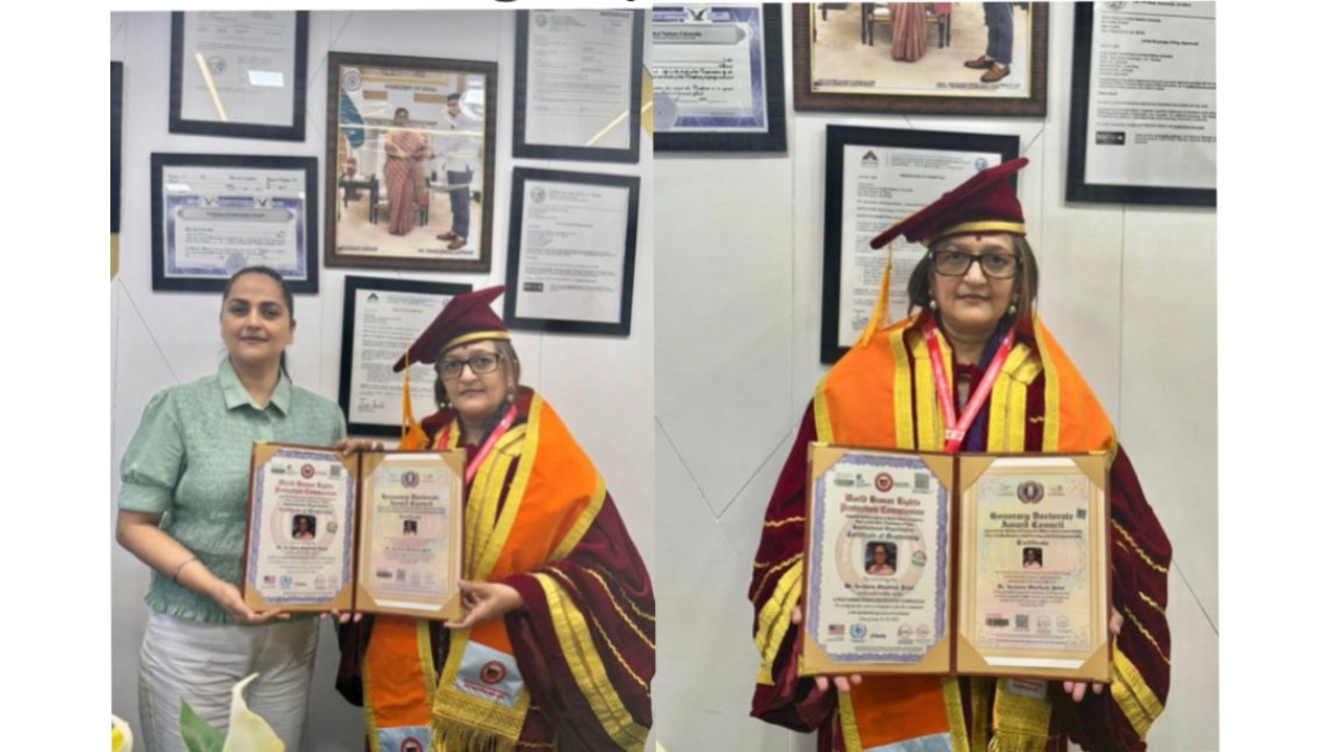 Archana-Shailesh-Patel-Receives-Honorary-Doctorate-degree-by-HDAC